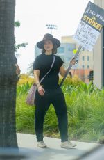 MILANA VAYNTRUB at SAG AFTRA Strike at Netflix in Los Angeles 07/17/2023