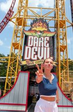 MILLIE BOBBY BROWN at Six Flags Over Georgia in Mableton 07/21/2023
