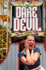 MILLIE BOBBY BROWN at Six Flags Over Georgia in Mableton 07/21/2023