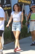 MINA SUNDWALL at SAG Strike at Netflix in Hollywood 07/25/2023