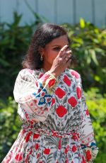 MINDY KALING Leaves San Vicente Bungalows in West Hollywood 07/17/2023