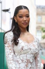 MING LEE SIMMONS rrives at Elie Saab Haute Couture/Spring Summer 23/24 Show at Paris Fashion Week 07/05/2023