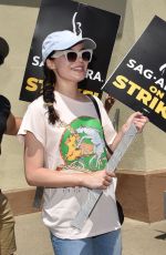 MIRANDA COSGROVE at Sag-aftra Actors Union Strike in Los Angeles 07/18/2023