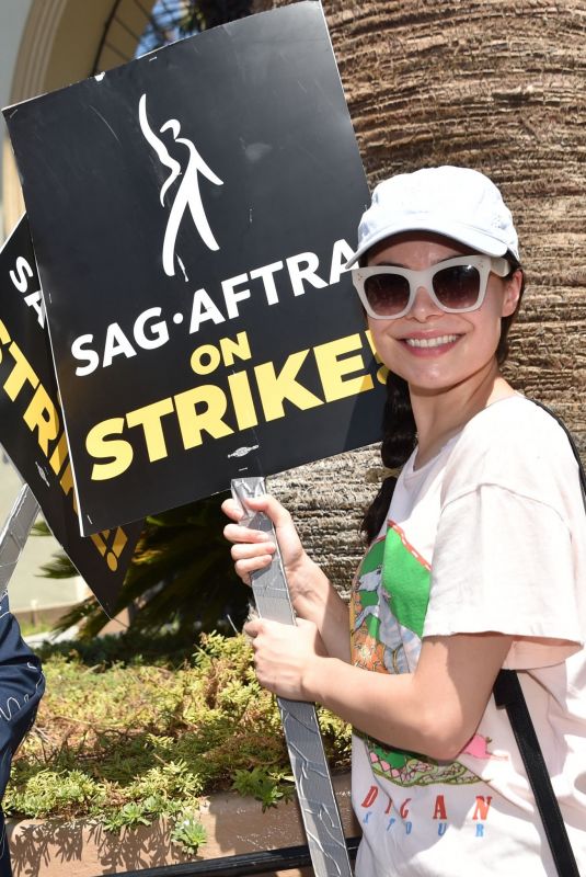MIRANDA COSGROVE at Sag-aftra Actors Union Strike in Los Angeles 07/18/2023