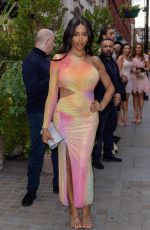 MUNROE BERGDORF Arrives at British Vogue x Self-portrait Summer Party in London 07/13/2023