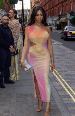 MUNROE BERGDORF Arrives at British Vogue x Self-portrait Summer Party in London 07/13/2023