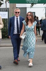 MYLEENE KLASS Arrives at Wimbledon in London 07/12/2023