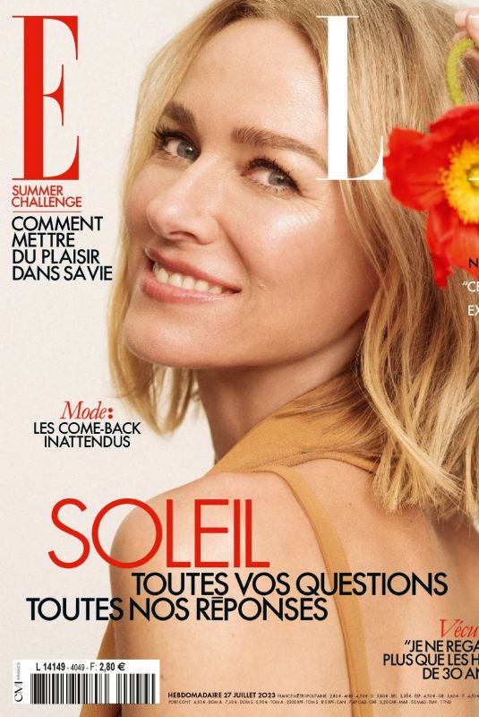 NAOMI WATTS in Elle France, July 2023