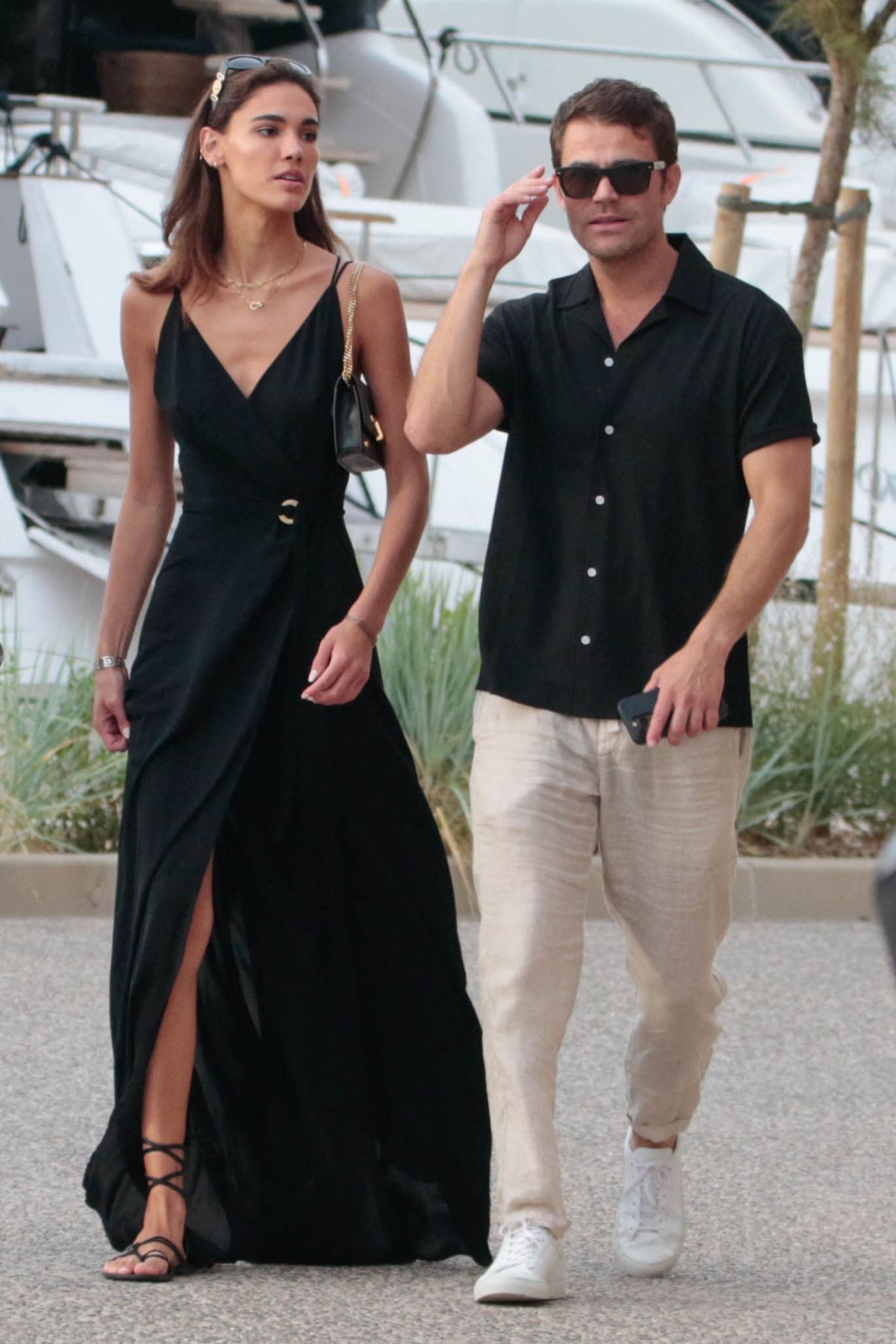 NATALIE KUCKENBURG And Paul Wesley Arrives At Harbor Of Saint Tropez 07 