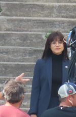 NATHALIE EMMANEUL on the Set of The Killer in Paris 07/03/2023