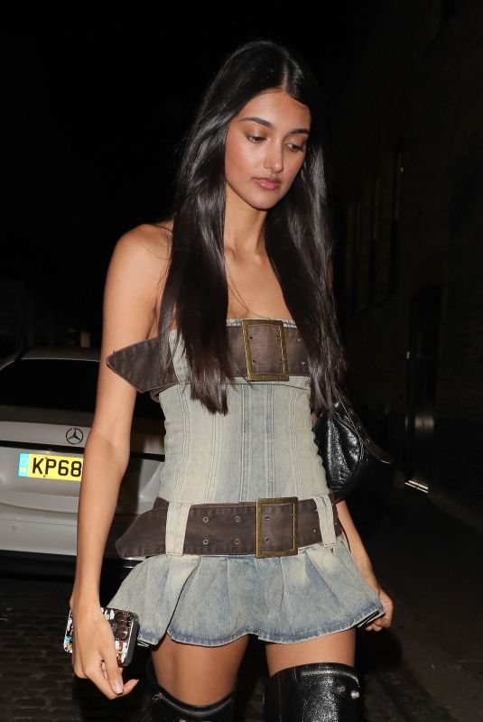 NEELAM GILL Leaves Chiltern Firehouse in London 07/07/2023