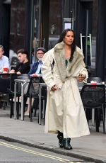 NENEH CHERRY on a Burberry Photoshoot in Soho 07/20/2023