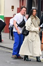 NENEH CHERRY on a Burberry Photoshoot in Soho 07/20/2023