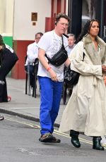 NENEH CHERRY on a Burberry Photoshoot in Soho 07/20/2023