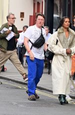 NENEH CHERRY on a Burberry Photoshoot in Soho 07/20/2023