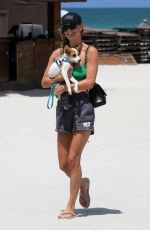 NINA AGDAL in Bikini at a Beach in Miami 07/21/2023