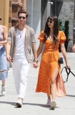 NINA DOBREV and Shaun White Out with Their Dog in New York 07/15/2023