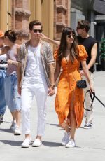 NINA DOBREV and Shaun White Out with Their Dog in New York 07/15/2023