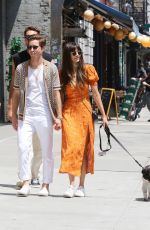 NINA DOBREV and Shaun White Out with Their Dog in New York 07/15/2023