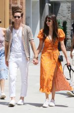 NINA DOBREV and Shaun White Out with Their Dog in New York 07/15/2023