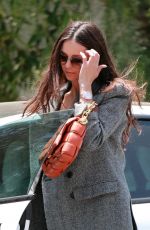 NINA DOBREV Arrives at San Vicente Bungalows in West Hollywood 07/19/2023