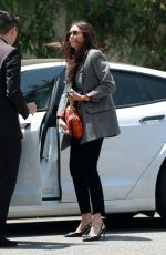 NINA DOBREV Arrives at San Vicente Bungalows in West Hollywood 07/19/2023