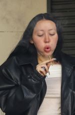 NOAH CYRUS Smokes Outside Her Hotel in Sydney 07/19/2023