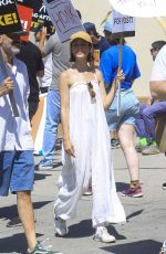NORA ZEHETNER at SAG Strike at Paramount Studio in Los Angeles 07/18/2023