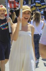 NORA ZEHETNER at SAG Strike at Paramount Studio in Los Angeles 07/18/2023