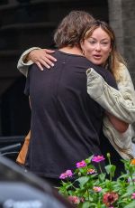 OLIVIA WILDE Out with Her Brother Charlie in New York 07/16/2023