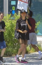 PAOLA LAZARO at SAG Strike at Netflix in Los Angeles 07/18/2023