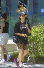 PAOLA LAZARO at SAG Strike at Netflix in Los Angeles 07/18/2023