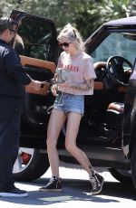 PARIS JACKSON in Denim Shorts Out with Her Dog in Los Angeles 07/13/2023