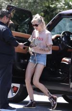 PARIS JACKSON in Denim Shorts Out with Her Dog in Los Angeles 07/13/2023