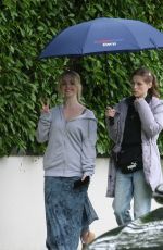 PHOEBE DYNEVOR, MCKENNA GRACE and MADELEINE BREWER on the Set of Anniversary in Dublin 07/27/2023