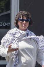 Pregnant ALIA SHAWKAT at Moxie Birth Clinic with Her Boyfriend in Pasadena 07/21/2023