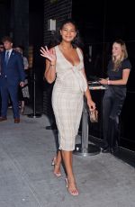Pregnant CHANEL IMAN Arrives at Boom Boom Room for Expedia Event in New York 07/18/2023
