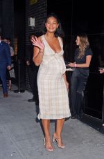 Pregnant CHANEL IMAN Arrives at Boom Boom Room for Expedia Event in New York 07/18/2023