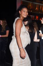 Pregnant CHANEL IMAN Arrives at Boom Boom Room for Expedia Event in New York 07/18/2023