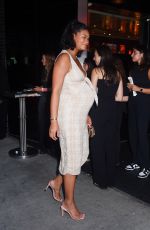 Pregnant CHANEL IMAN Arrives at Boom Boom Room for Expedia Event in New York 07/18/2023