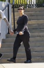 Pregnant KOURTNEY KARDASHIAN and Travis Barker Out for Coffee in Calabasas 07/20/2023