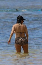 Pregnant KOURTNEY KARDASHIAN in Bikini at a Beach in Kauai in Hawaii 07/11/2023