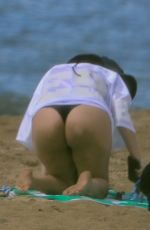 Pregnant KOURTNEY KARDASHIAN in Swimsuit at a Beach in Kaui 07/13/2023