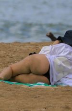 Pregnant KOURTNEY KARDASHIAN in Swimsuit at a Beach in Kaui 07/13/2023