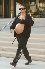 Pregnant RIHANNA Leaves Pacific Design Center in West Hollywood 07/07/2023