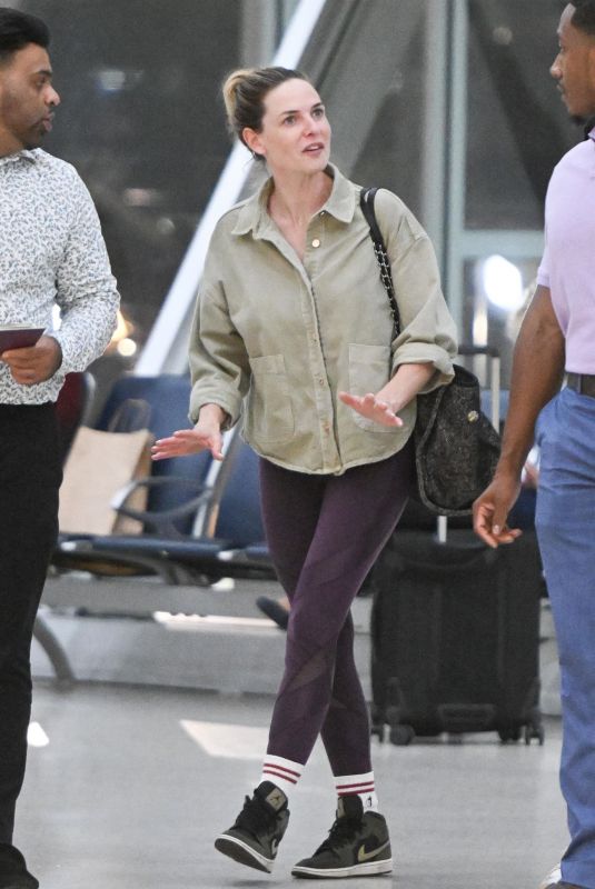 REBECCA FERGUSON Arrives at JFK Airport in New York 07/13/2023