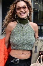 RITA ORA Arrives at Bauer Radio in London 07/12/2023