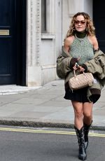RITA ORA Arrives at Bauer Radio in London 07/12/2023