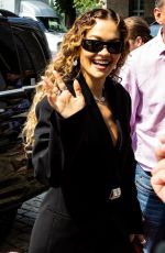 RITA ORA Arrives at Breakfast Television Show 07/10/2023