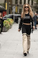 RITA ORA Arrives at Global Radio in London 07/14/2023